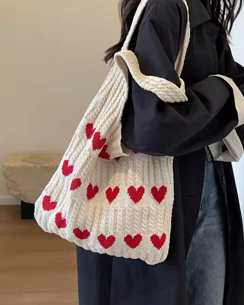 Sweetheart Knit Tote